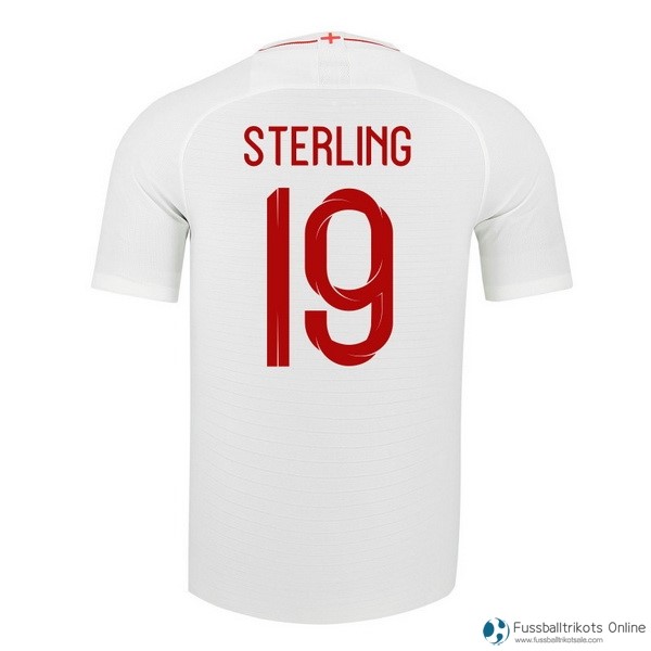 England Trikot Heim Sterling 2018 Weiß Fussballtrikots Günstig